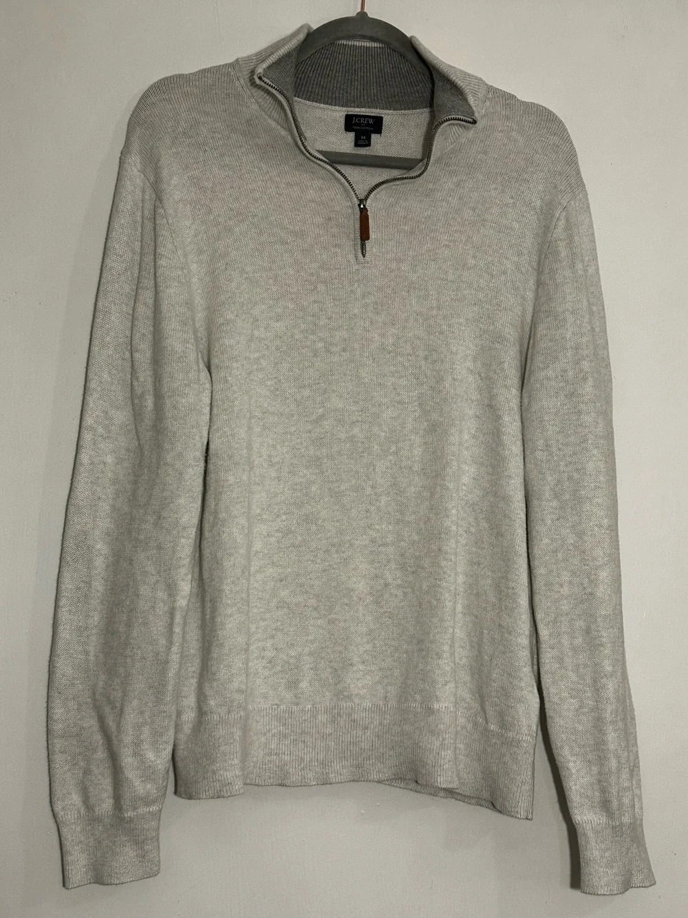 J. Crew Heritage Cotton Quarter Zip Sweater